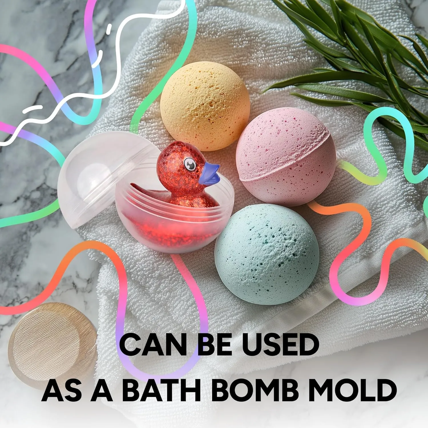Vending Machine Capsules - 3" Empty Plastic Capsules - 14 Pcs Toy Capsule - Clear Round Large Easter Eggs - Bath Bombs Molds - Party Favors Pinata Stuffers DIY Craft Supplies