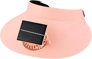 Visor Hats for Women, Solar Fan Hat Sun Visor with 3 Wind Speed Adjustable Golf Visors for Outdoor, Running, Tennis