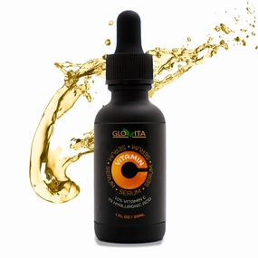 Vitamin C Serum with Hyaluronic Acid, 10% Vitamin C, Green Tea and B5, Anti-Aging Face Serum, 1 fl oz