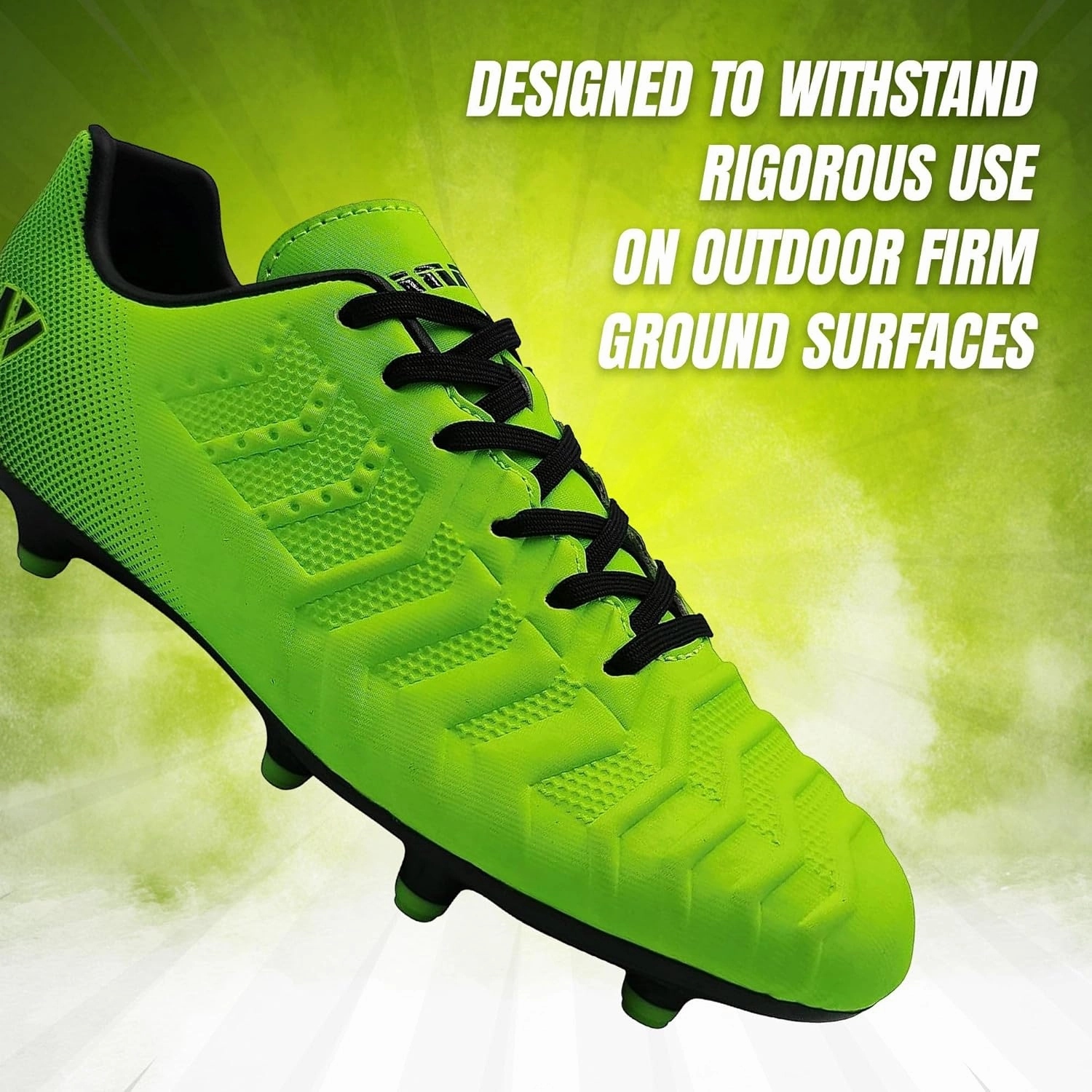 Vizari Laguna Firm Ground Kids Soccer Cleats | Athletic Outdoor Football Shoes for Boys and Girls | Comfort Running Unisex-Child Soccer Shoes (Toddler/Little Kid/Big Kid)