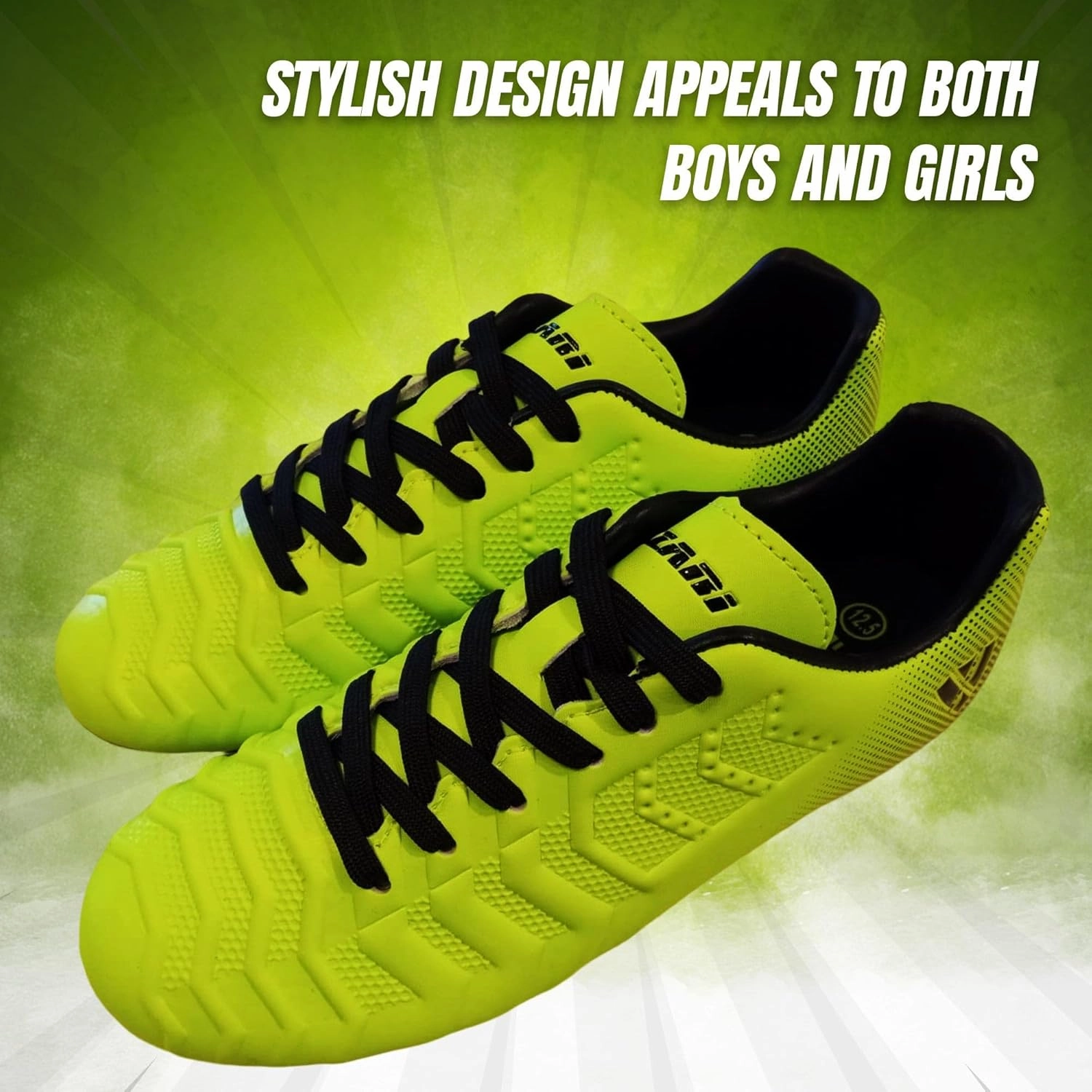 Vizari Laguna Firm Ground Kids Soccer Cleats | Athletic Outdoor Football Shoes for Boys and Girls | Comfort Running Unisex-Child Soccer Shoes (Toddler/Little Kid/Big Kid)