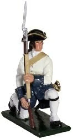 W. Britain 47054 Compagnies franches de la Marine Kneeling Make Ready, 1754-1760