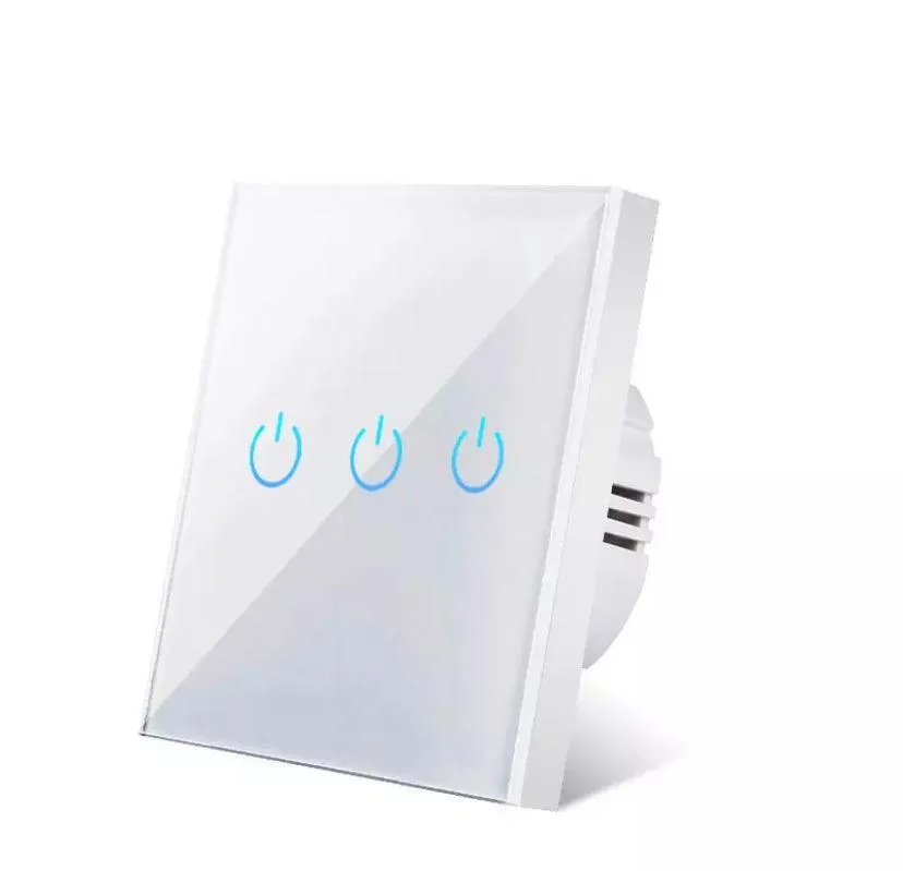 Wall Light Sensor White Crystal Glass Touch