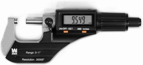 WEN 10725 Standard and Metric Digital Micrometer with 0 to 1-Inch Range, .00005-Inch Accuracy, LCD Readout and Storage Case