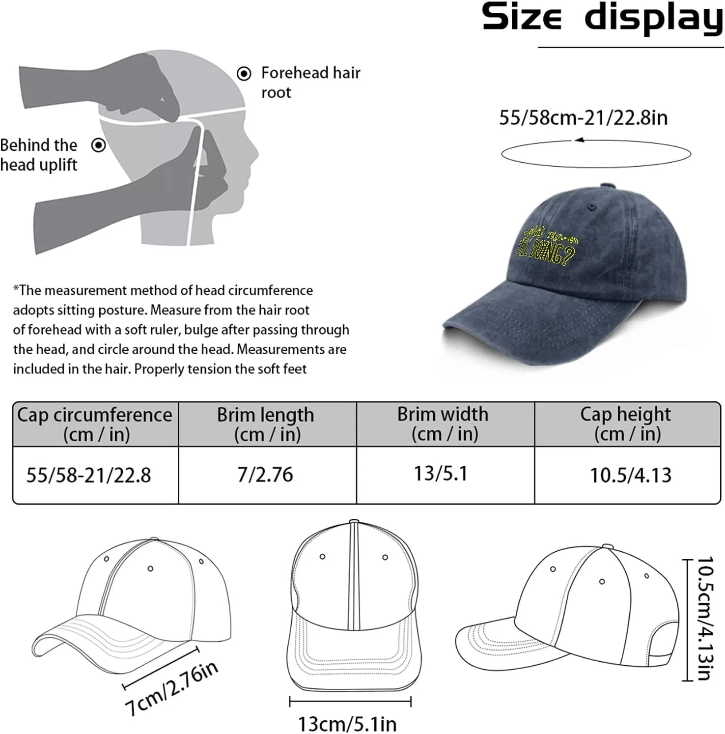 What are Yall Doing Hat for Women Aesthetic Washed Distressed Baseball Caps