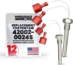 Wholesale Sensors Pentair 42002-0024S Replacement Stack Flue Sensor Temperature (2-Pack) | Spa & Pool Heater | Easy Installation | 12-Month Warranty & USA Support