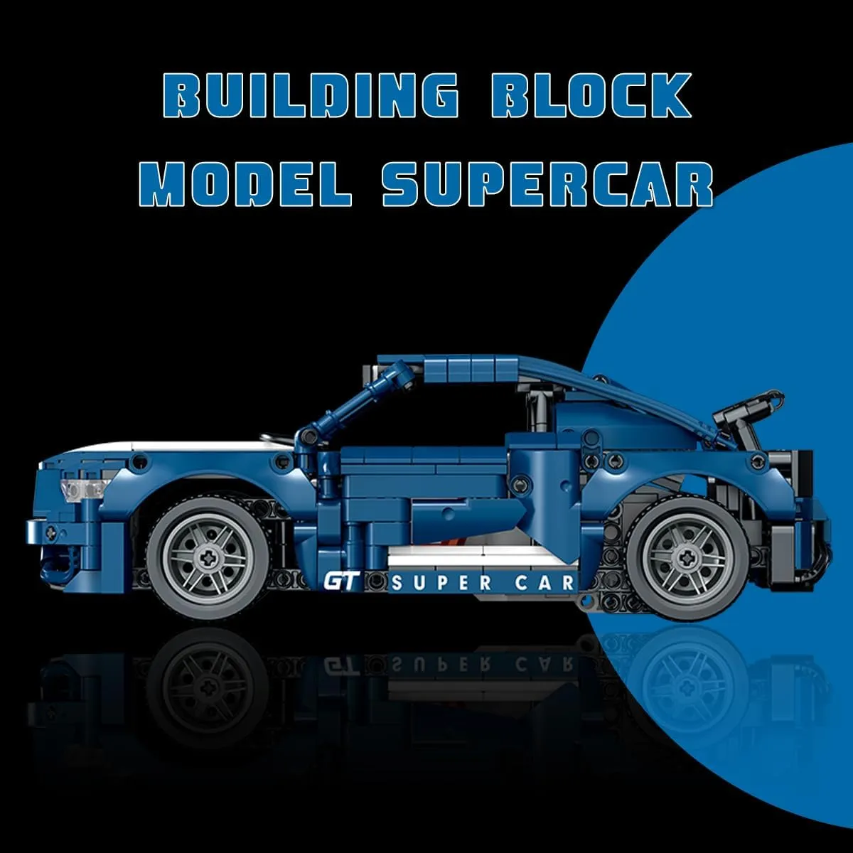 WISEPLAY Model Car Kits to Build for Adults - STEM Projects for Kids Ages 8-12 - Build Your Own Remote Control Building Car Kit - Great STEM Building Sports Car Gift 952 Pieces