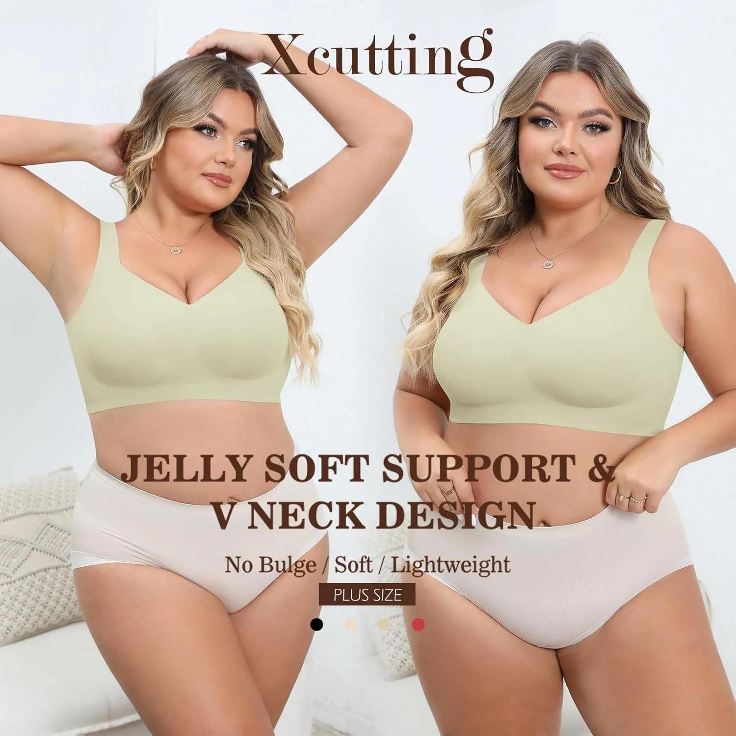 Women Wirefree Bras for Women Full Coverage No Underwire Everyday Bras Comfortable Wireless Padded Bras