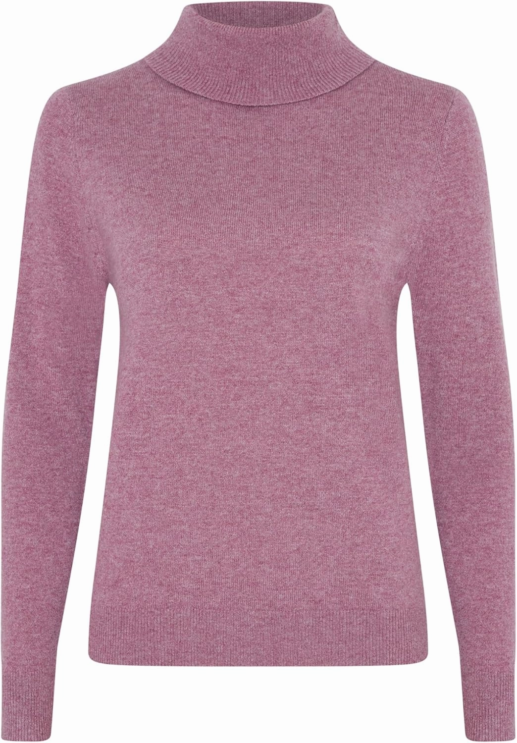 Women's 100% Cashmere Turtleneck Sweater, Classic Fit, Premium Knit Jumper for Autumn, Winter and Spring