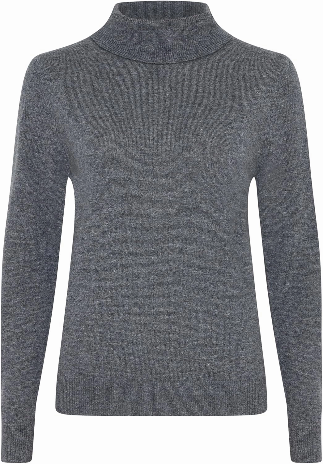 Women's 100% Cashmere Turtleneck Sweater, Classic Fit, Premium Knit Jumper for Autumn, Winter and Spring
