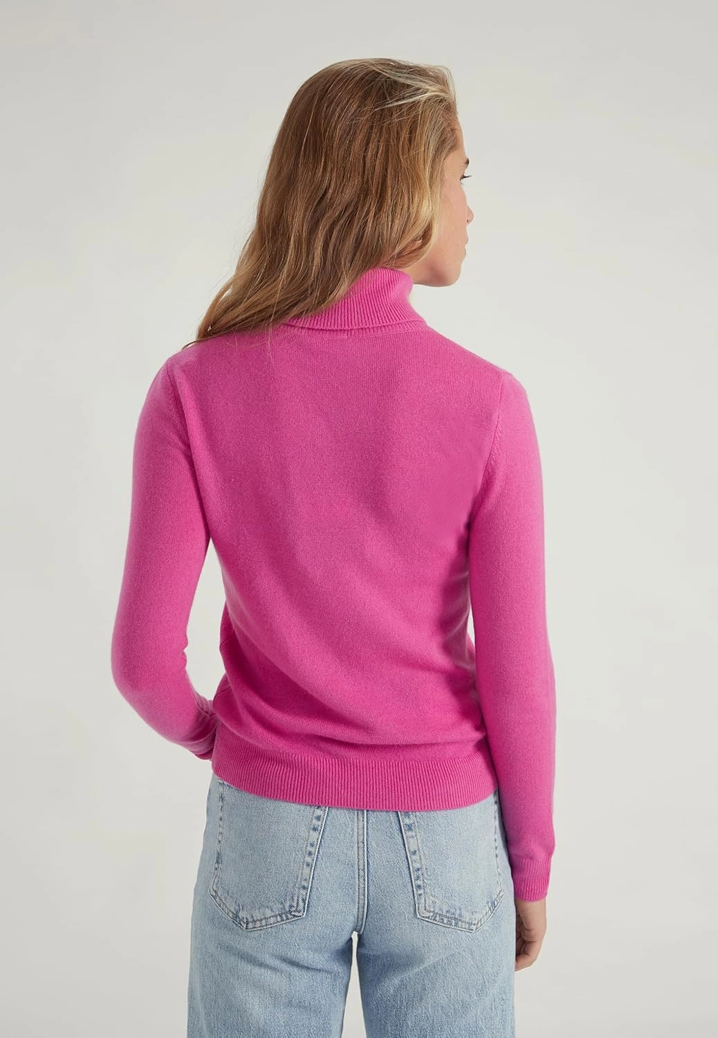 Women's 100% Cashmere Turtleneck Sweater, Classic Fit, Premium Knit Jumper for Autumn, Winter and Spring
