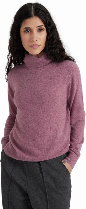 Women's 100% Cashmere Turtleneck Sweater, Classic Fit, Premium Knit Jumper for Autumn, Winter and Spring