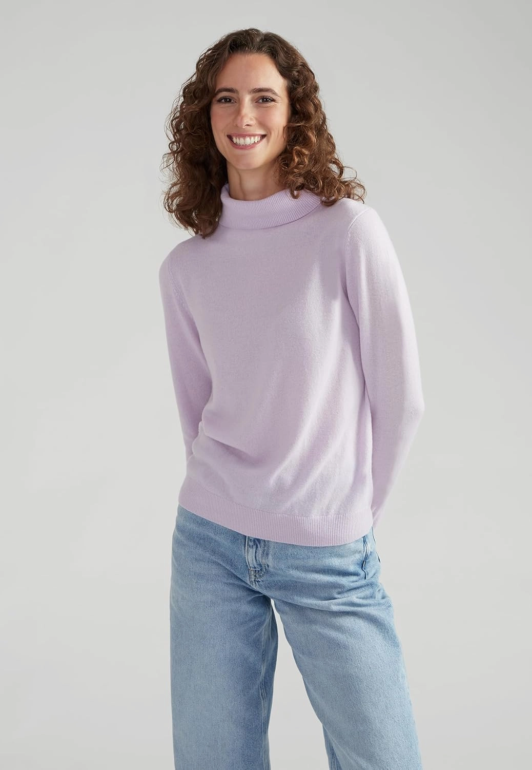 Women's 100% Cashmere Turtleneck Sweater, Classic Fit, Premium Knit Jumper for Autumn, Winter and Spring