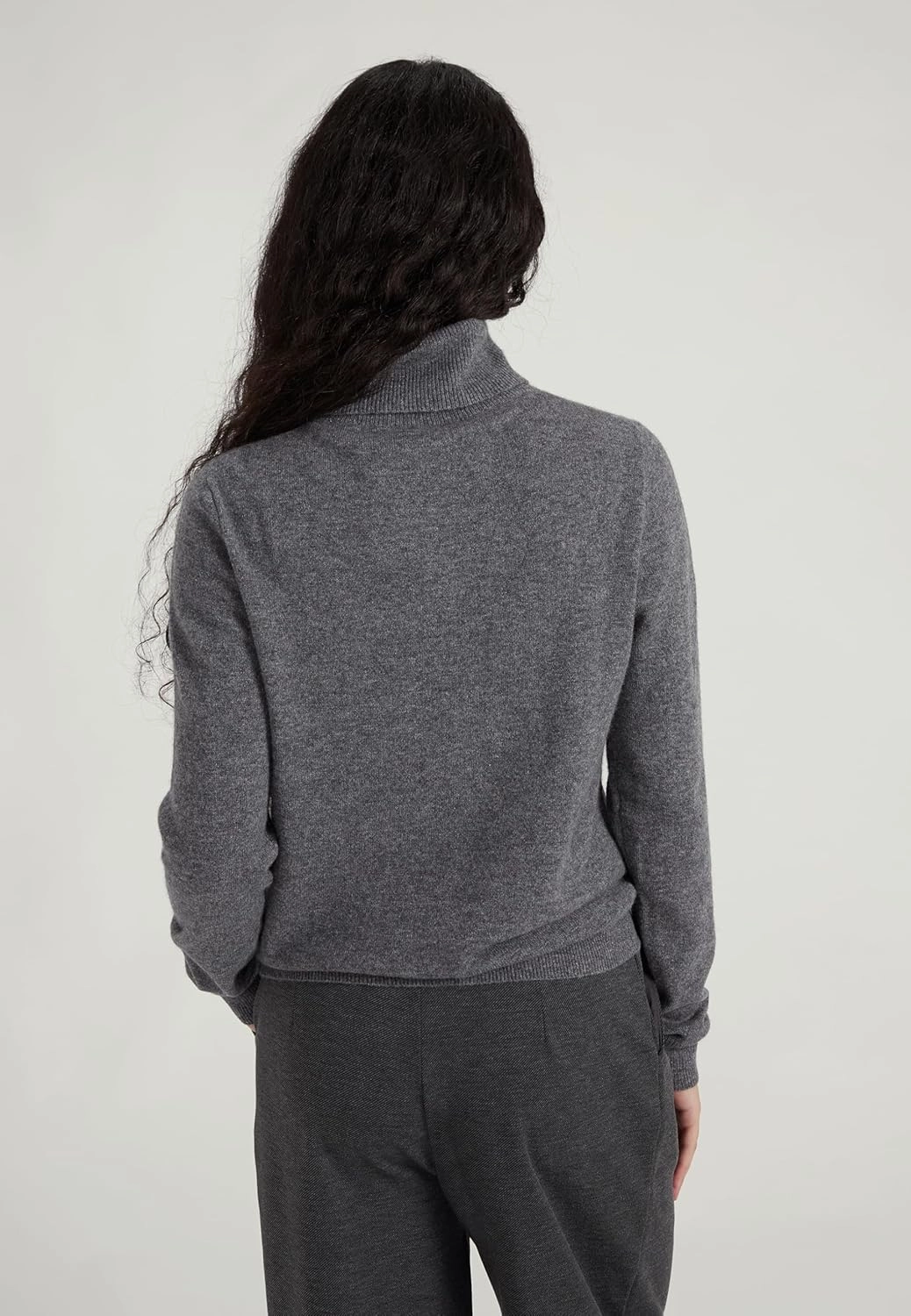 Women's 100% Cashmere Turtleneck Sweater, Classic Fit, Premium Knit Jumper for Autumn, Winter and Spring
