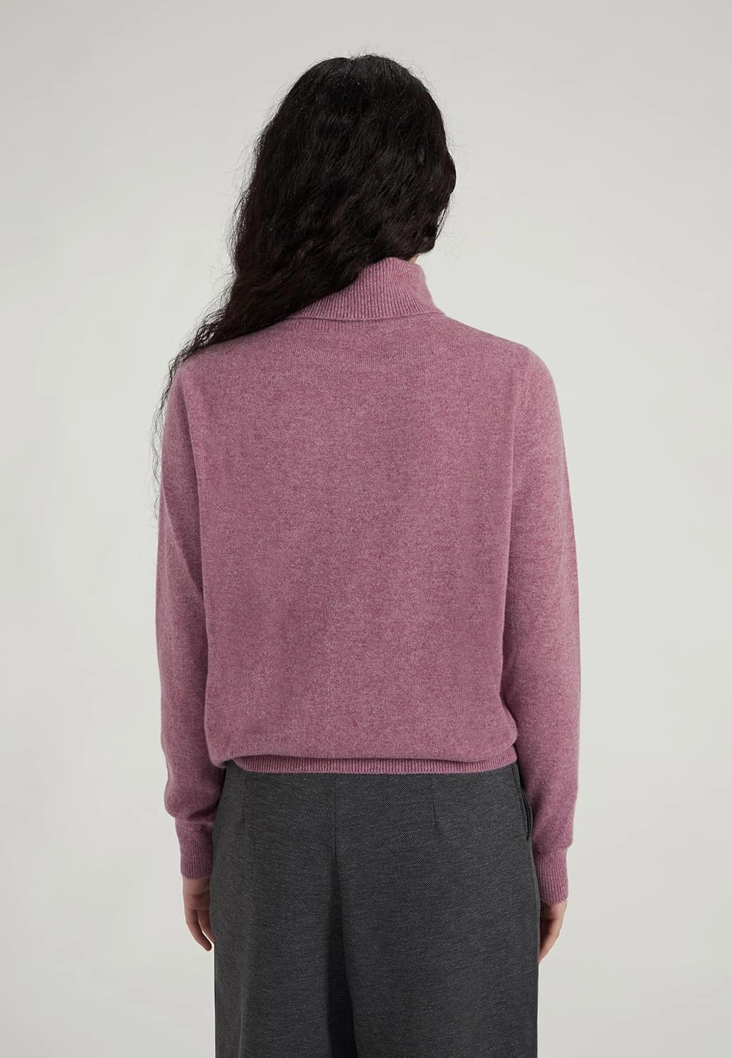 Women's 100% Cashmere Turtleneck Sweater, Classic Fit, Premium Knit Jumper for Autumn, Winter and Spring