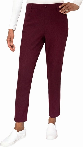 Women's Textured Pull On Pants