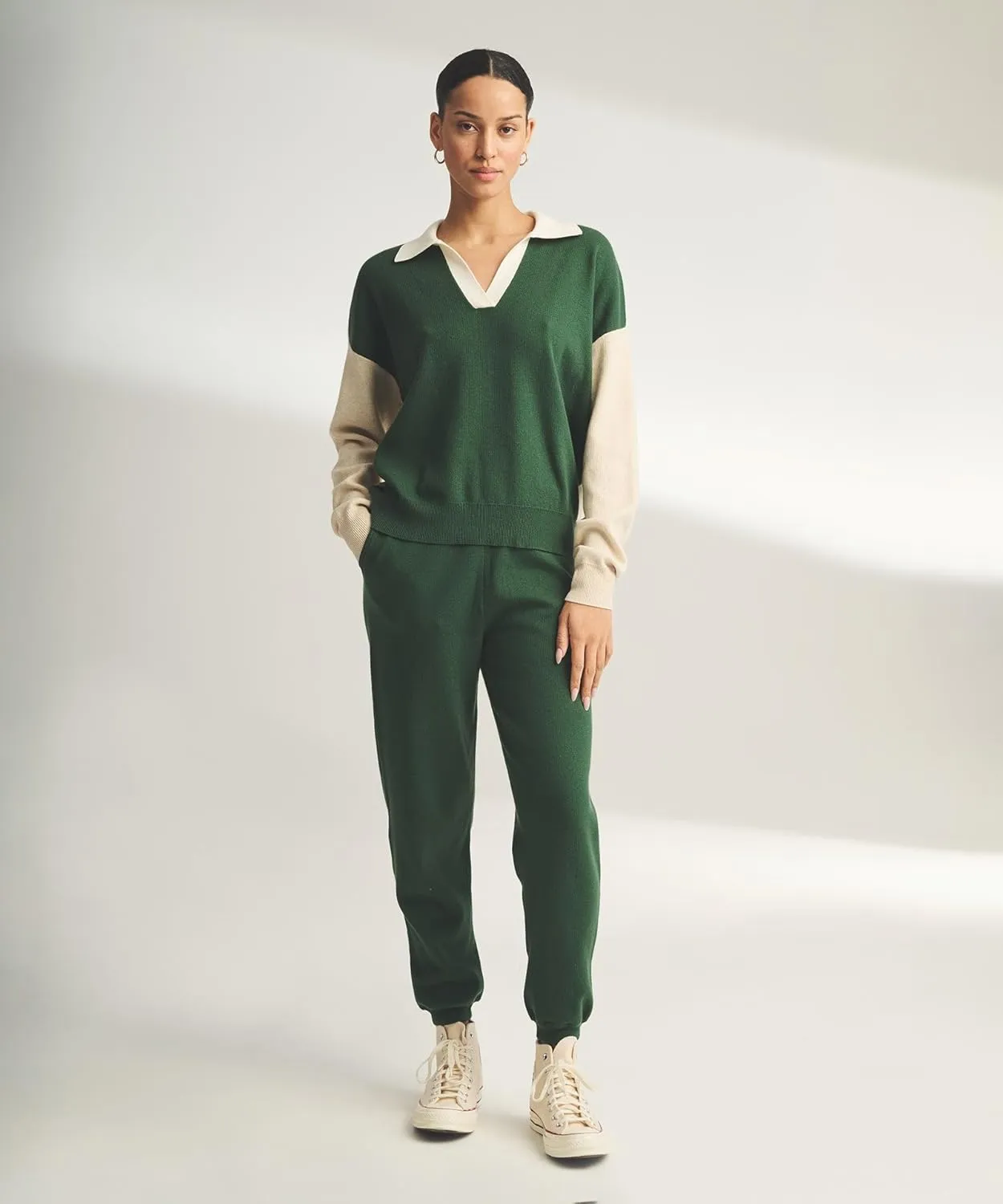 Women's Cafe Cotton Cashmere Cropped Jogger