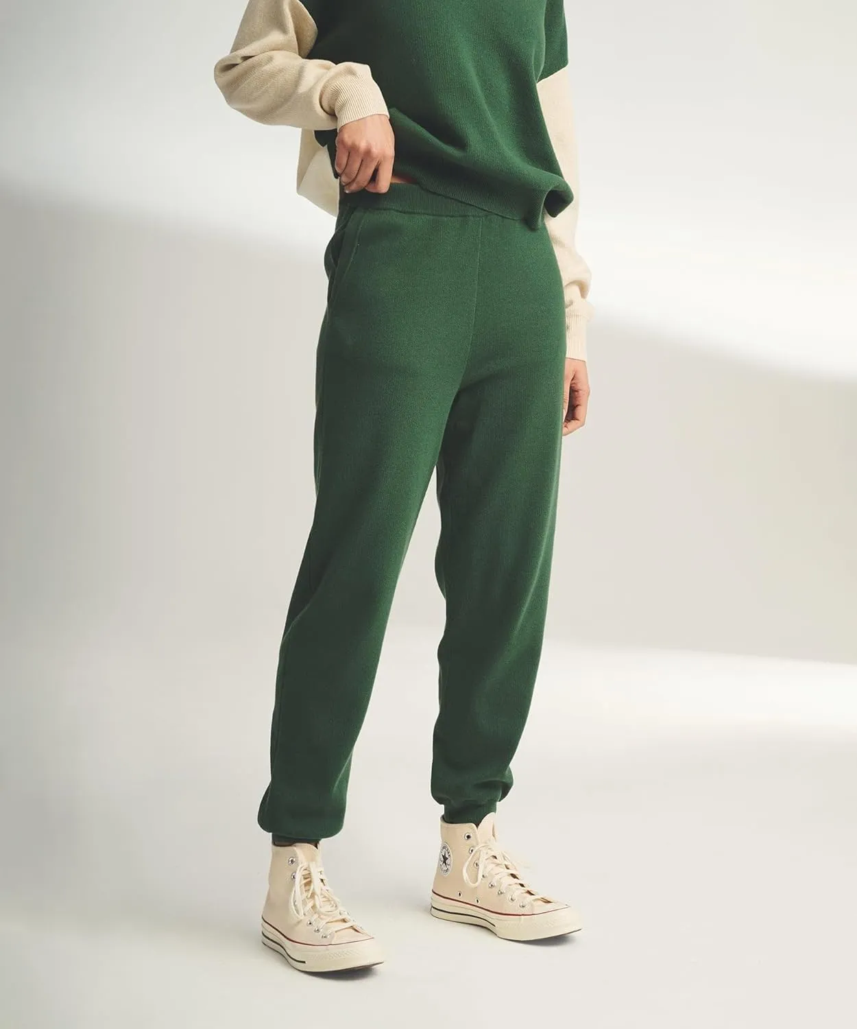 Women's Cafe Cotton Cashmere Cropped Jogger