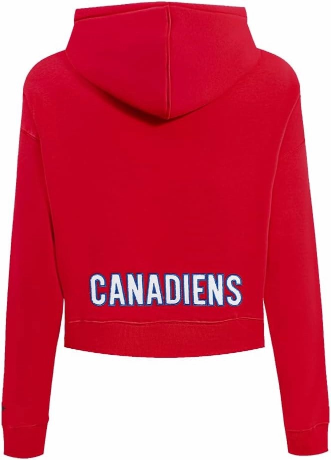 Womens NHL Classic Chenille Cropped Pullover Hoodie