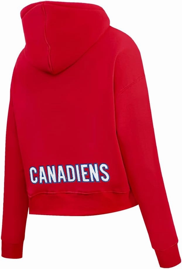 Womens NHL Classic Chenille Cropped Pullover Hoodie