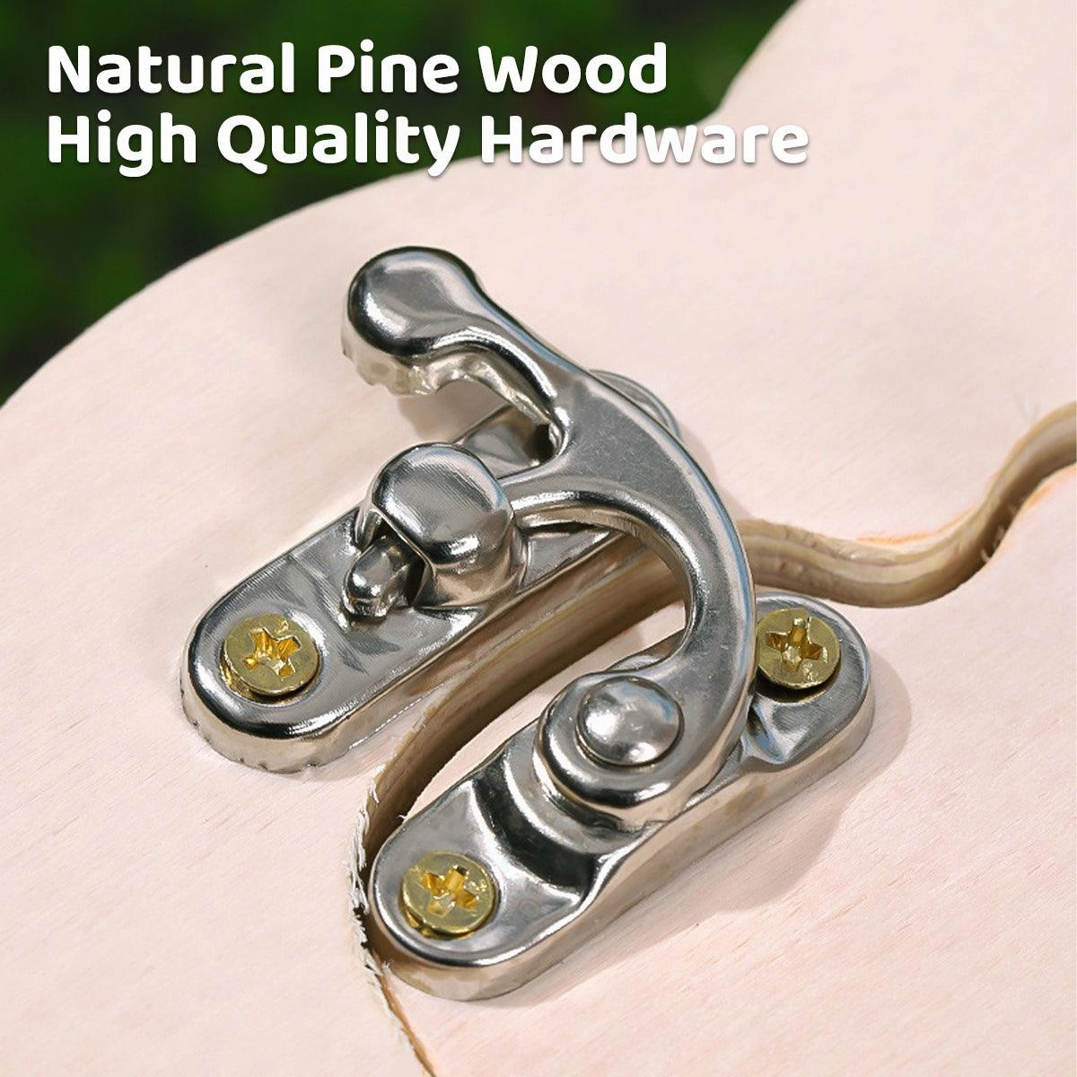 Wooden Hamster Hiding Nest House with Observation Window Small Pet Habitat