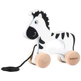 Wooden Pull Along Zebra