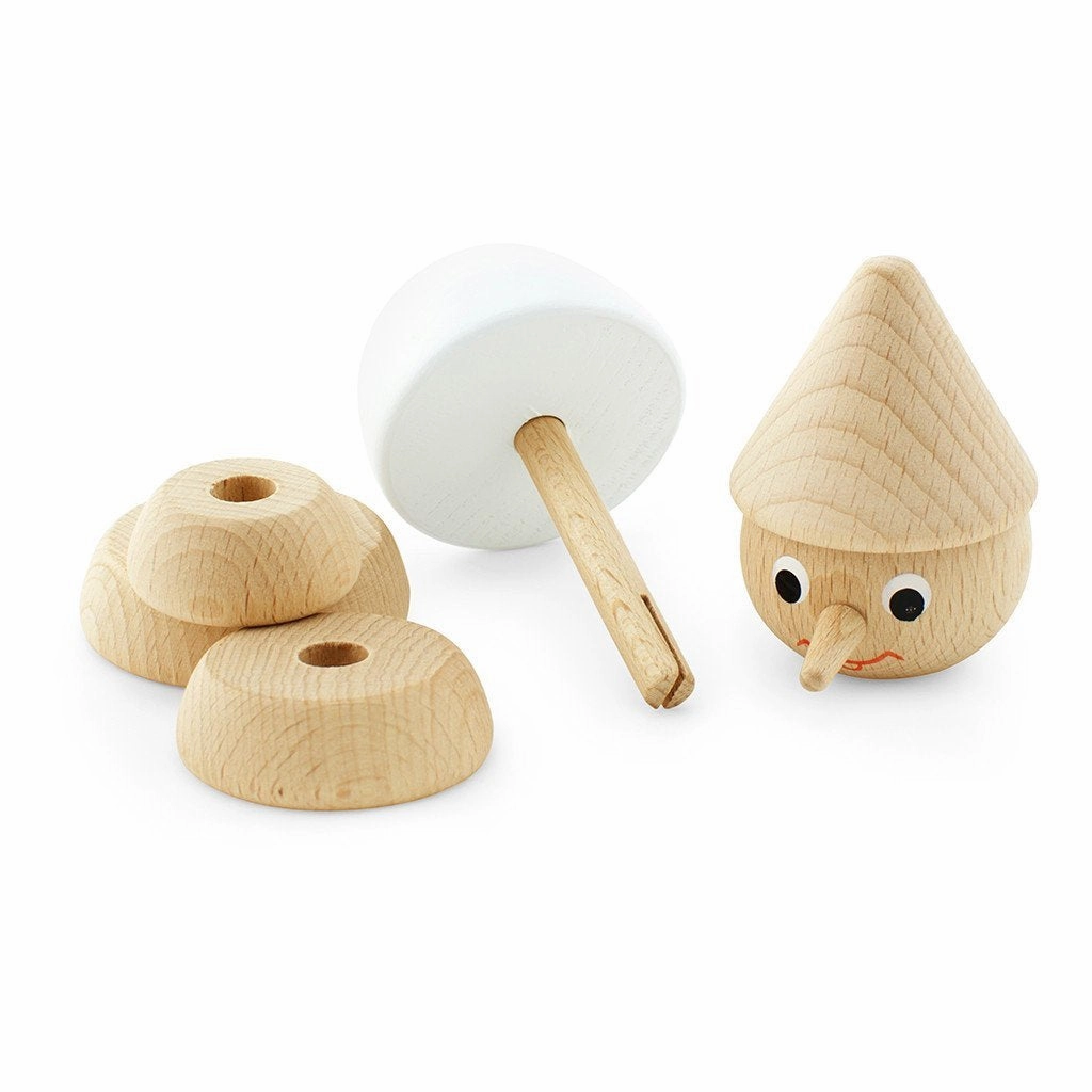 Wooden Stacking Puzzle - Pinocchio
