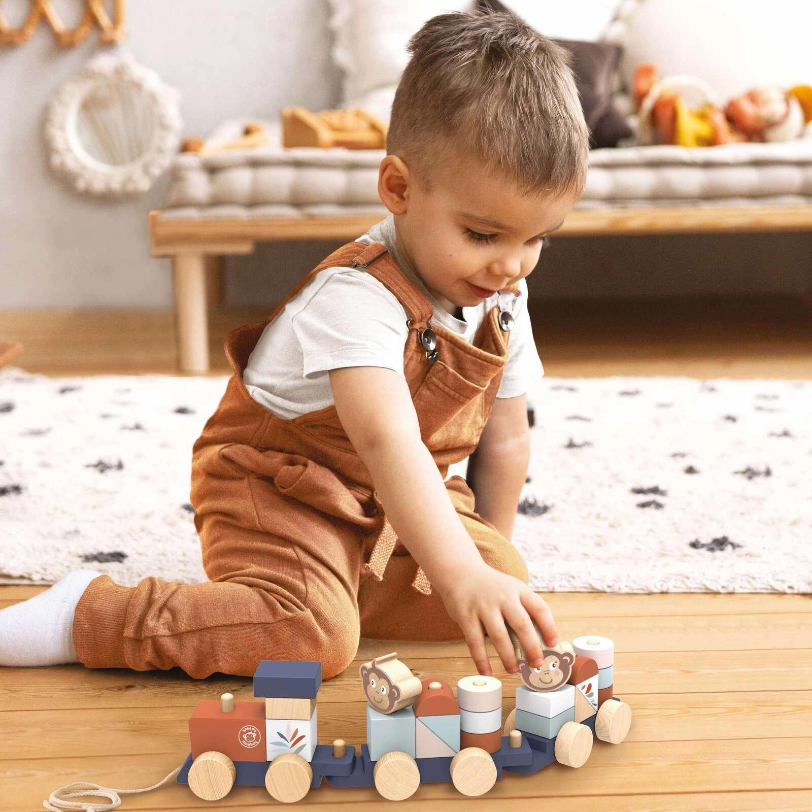 Wooden Stacking Train