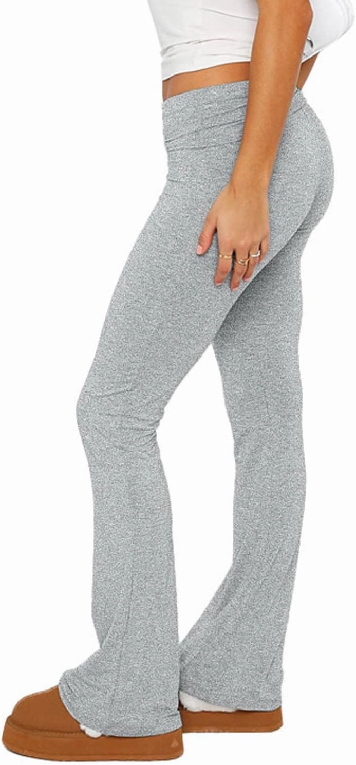 Xixiuly Women Casual Skinny Leggings Flare Bell Bottom Bootcut Low Waist Yoga Pants Palazzo Long Trousers Jogger Sweatpants