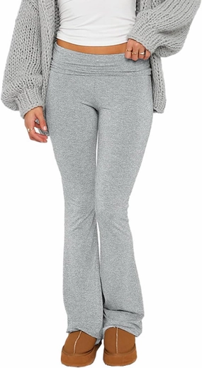 Xixiuly Women Casual Skinny Leggings Flare Bell Bottom Bootcut Low Waist Yoga Pants Palazzo Long Trousers Jogger Sweatpants