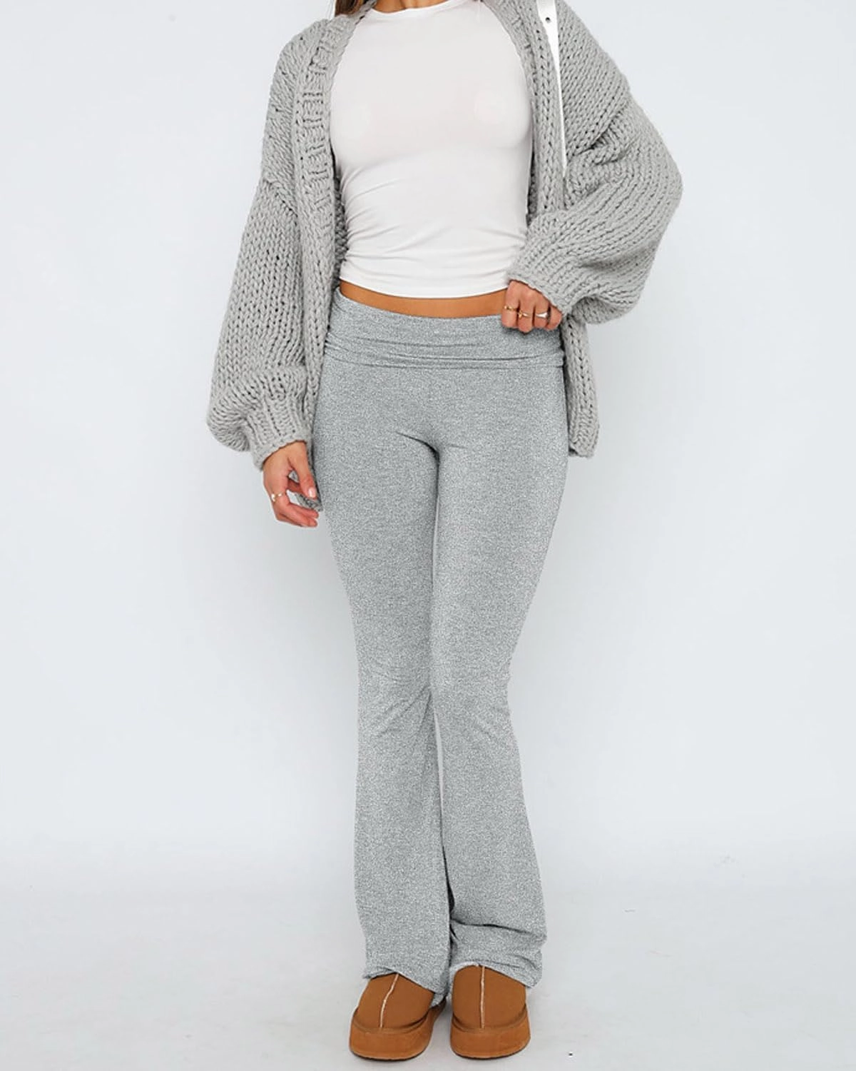 Xixiuly Women Casual Skinny Leggings Flare Bell Bottom Bootcut Low Waist Yoga Pants Palazzo Long Trousers Jogger Sweatpants