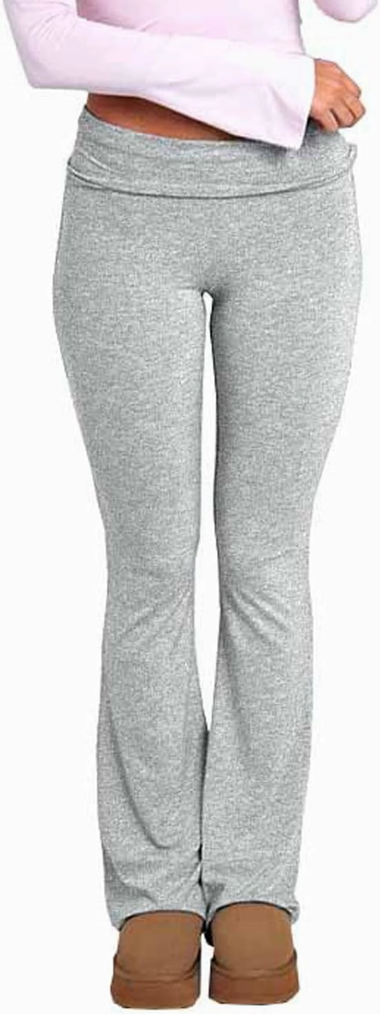 Xixiuly Women Casual Skinny Leggings Flare Bell Bottom Bootcut Low Waist Yoga Pants Palazzo Long Trousers Jogger Sweatpants