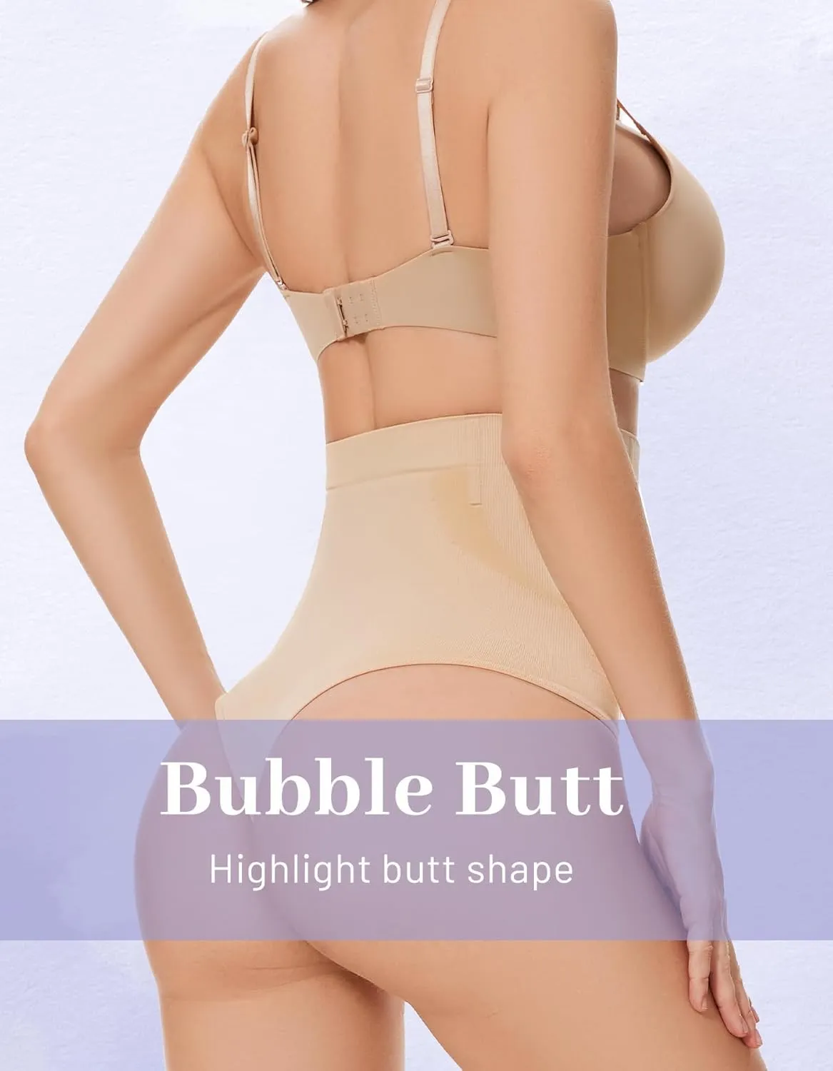 YADIFEN Tummy Control Thong Shapewear for Women High Waist Body Shaper Briefs Seamless Thong Shapewear for Women