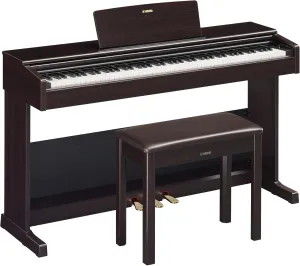 Yamaha Arius, 88-Key Weighted Action Digital Beginner and Intermediate Players, Dynamic Response, Grand Piano Sound, 3-Pedal Unit, Upright Design, Bench Included, Dark Rosewood (YDP105R)
