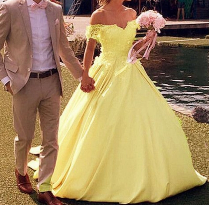 Yellow quinceanera dress ball gowns,princess quinceanera dress,Ball Gown prom dress P3076