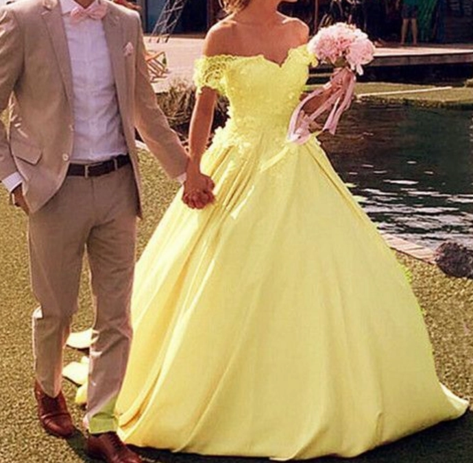 Yellow quinceanera dress ball gowns,princess quinceanera dress,Ball Gown prom dress P3076
