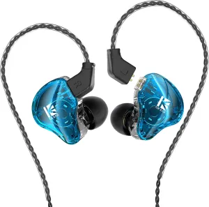 YINYOO KBEAR KS1 Earphones in Ear Monitor Headphones Super Bass Wired Earbuds, Crystal Clear Sound IEM Headphones, High Resolution Noise Canceling Ear Monitors Headphone for Singers Musician