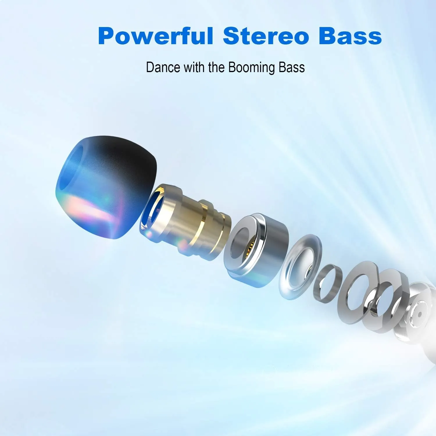 YINYOO KBEAR KS1 in Ear Monitor Bass Earbuds Wired Earbuds,Clear Sound Stereo Headphones, Vocals Forwards High Resolution Noise Canceling Earphones with Detachable Cable for Musicians