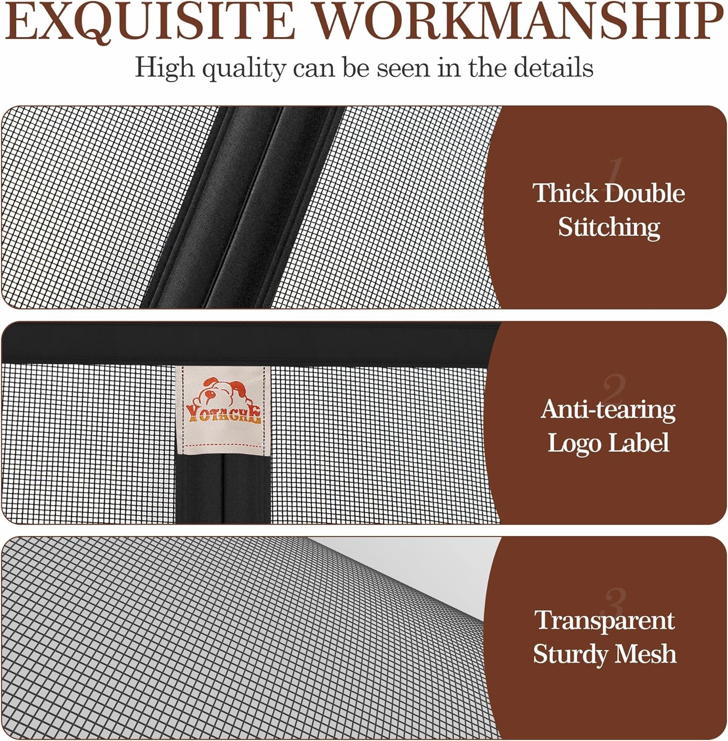 yotache Narrow Magnetic Screen Door Fit Doors 28 x 80, Screen Size 30" x 81" Strengthened Fiberglass Mesh