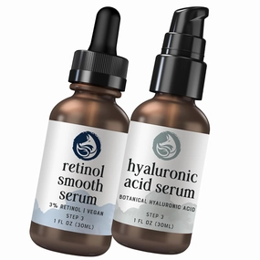 Youthful Hydration Duo: Retinol Face Serum & Hyaluronic Acid Face Serum