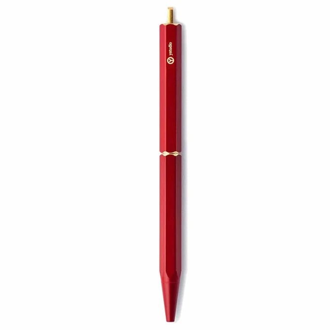 Ystudio | Ballpoint Pen | Classic Revolve | Portable Brassing | Red