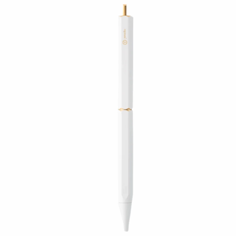 Ystudio | Ballpoint Pen | Classic Revolve | Portable Brassing | White