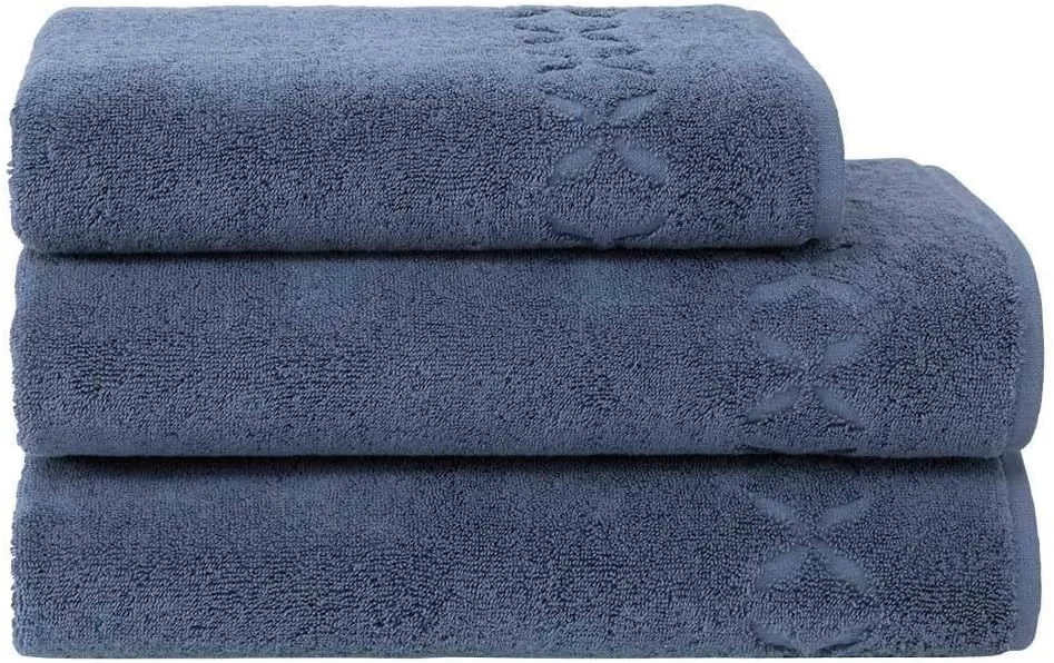 Yves Delorme Nature Outremer Towels - Silky Soft Luxury Bath Linen - 100% Natural Organic Cotton - High Absorbency and Fast Drying