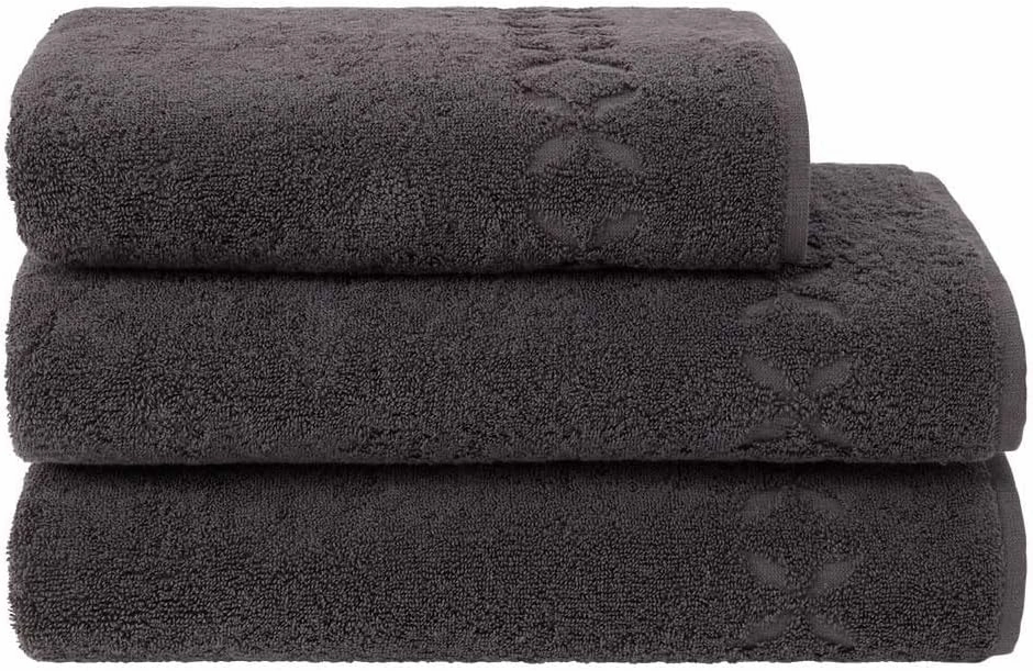 Yves Delorme Nature Ardoise Towels - Silky Soft Luxury Bath Linen - 100% Natural Organic Cotton - High Absorbency and Fast Drying