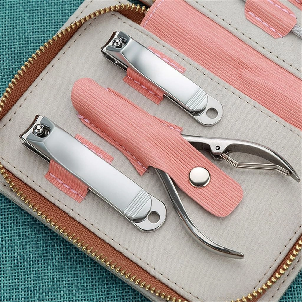 Zipper Pack 7 Piece Stainless Steel Nail Clipper Set Nail Clippers Manicure Tools Nail Art Set