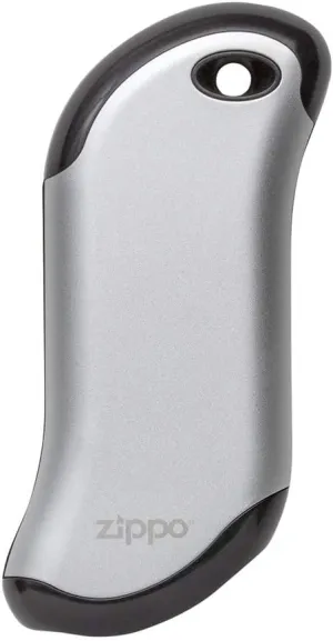Zippo Silver HeatBank 9s Rechargeable Hand Warmer